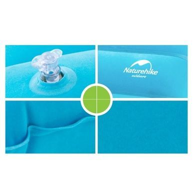 Подушка надувная Naturehike Square Inflatable Pillow NH18F018-Z Sky Blue 6975641885474 фото