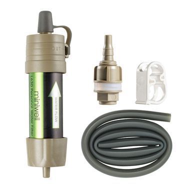 Фільтр для води портативний туристичний Miniwell L630 2000L khaki 6951533263025 фото Фільтр для води портативний туристичний Miniwell L630 2000L khaki 6951533263025 фото