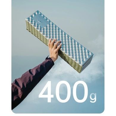 Килимок складаний IXPE Naturehike CNK2450WS044, алюмінієва плівка, 195x60х1,8 см, оливковий зелений 6927595788356 фото