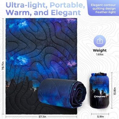 Одеяло туристическое KingCamp Smart 150 XL KS2435 starry sky KS2435_STARRYSKY фото