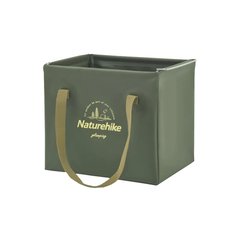 Відро складане Naturehike Square bucket 20 л CNH22SN002 темно-зелений
