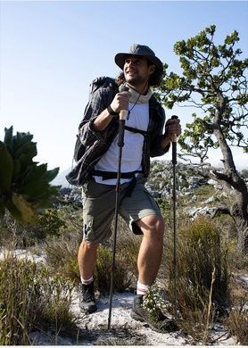 Трекинговые палки Naturehike 3-сек. (пара) 135 см NH20DS003 черно-красный 6976023924699 фото