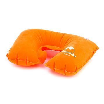 Подушка надувная Naturehike Inflatable Travel Neck Pillow NH15A003-L Orange 6927595718407 фото