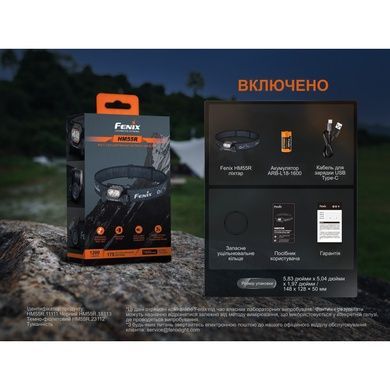 Ліхтар налобний Fenix HM55R, рожевий HM55Rnbl фото