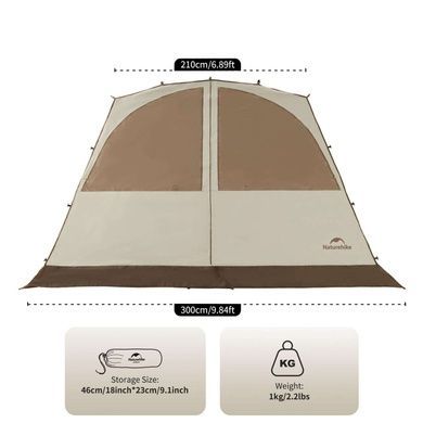 Дверь для тента Naturehike 3.0х2.1 м CNK230WS014 beige 6976023928499 фото