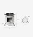 Печка дровяная Mobi Garden Wood Stove NX22666020 titanium 6926767312047 &ndash; фото 8
